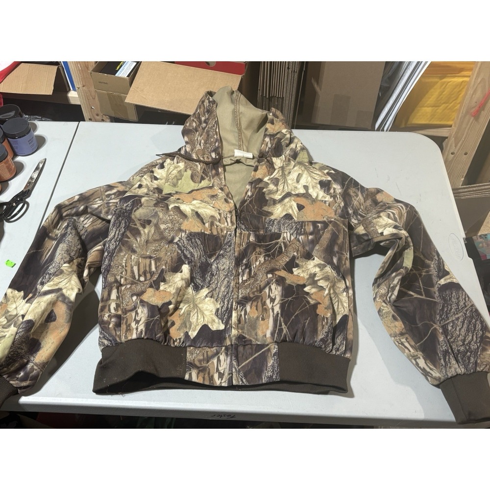 Westark Mossy Oak Breakup Camo Jacket Mens XL Made in USA Hunting Saddle Cloth‎